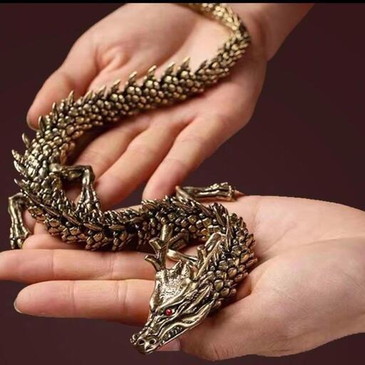 ドラゴン龍 オルゴナイトセット売り　真鍮製 オブジェ 可動装飾品　置物 風水　辰年