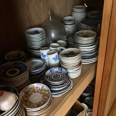 古い食器 印判皿様々色々サイズ大量