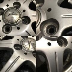 タイヤ走行短め【BS BLIZZAK VRX2 155/65R14】スタッドレス【Weds JOKER 14インチ 4.5J4HPCD100+42】23年製 ウェイク N-BOX等　(VTJ851)