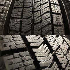 タイヤ走行短め【BS BLIZZAK VRX2 155/65R14】スタッドレス【Weds JOKER 14インチ 4.5J4HPCD100+42】23年製 ウェイク N-BOX等　(VTJ851)