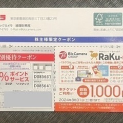 ビッグカメラポイントアップクーポン ラクウル買取金額1000円増...
