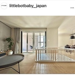 【ネット決済】little botbaby木製ベビーサークル