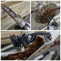 中古自転車 3×8段変速 385MM クロスバイク軽整備済み 防犯登録対応 町田市 相模原市 MM282