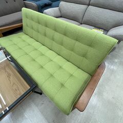 😊3人掛け アームソファ😊グリーン😊オシャレ😊カリモクライク♪😊853😊