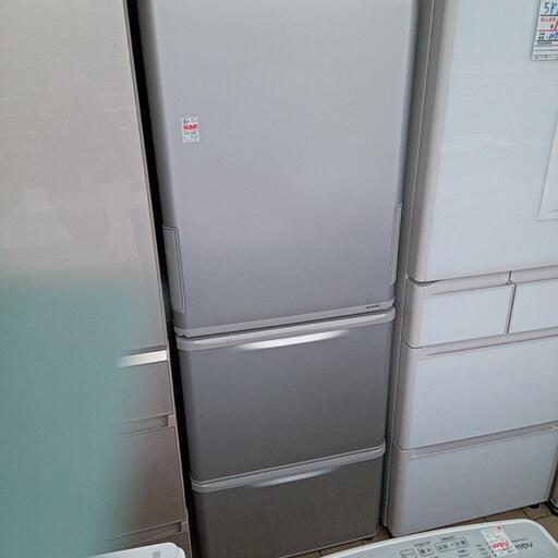 ★【シャープ】3ドア冷蔵庫　2018年製350L 両開きドア　(SJ-W351D-S)家電 キッチン家電 冷蔵庫　自社配送時代引き可※現金、クレジット、スマホ決済対応※   【3ヶ月保証付き★送料に設置込み】