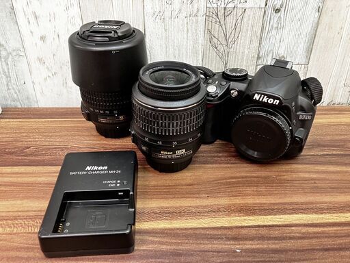 Nikon一眼レフD3100Wレンズキット18-55mm/55-200mmNikkorニコンズームレンズ一部難あり安心の6ヶ月保証No.2641● ※現金、クレジット、スマホ決済対応※
