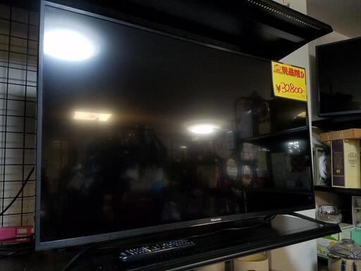 ‼️絶賛セール中‼️4K対応 Hisense 4K液晶テレビ 43V型 2020年製 リモコン付