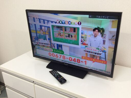 （9/14受渡済）JT8842【SHARP/シャープ 32インチ液晶テレビ】美品 2014年製 アクオス LC-32H11 家電 映像機器 テレビ