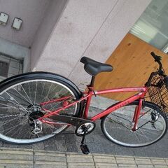 maruishi[マルイシ]APASCH(アパッシュ)27吋 シティーサイクル 外装6段/LEDオート/レッド