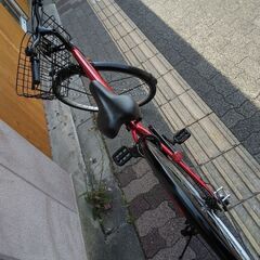 maruishi[マルイシ]APASCH(アパッシュ)27吋 シティーサイクル 外装6段/LEDオート/レッド