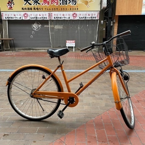 【前後のタイヤ新品】  26インチ シティーサイクル