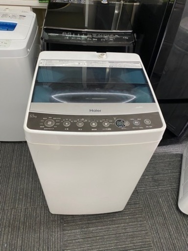 北九州市内配送無料　保証付き　ハイアール 5.5kg 全自動洗濯機　ホワイトHaier JW-C55A-W