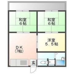 💛大川市、3DKの広さでこの家賃です（駐車場1台込）💛！！無職の...