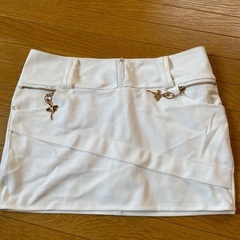 タイトミニスカート　ホワイト　XL
