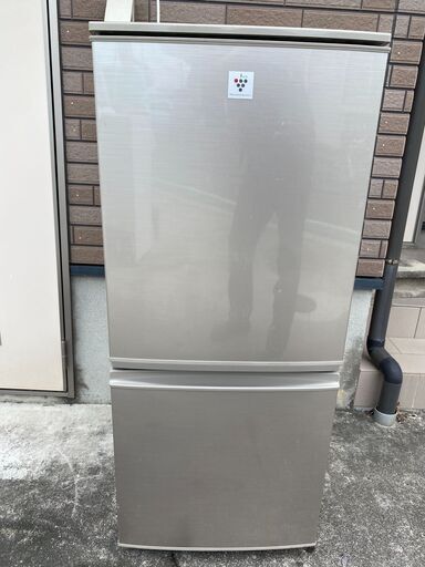 【糸島市内 送料無料】SHARP SJ-PD14Y-N 単身用2ドア冷蔵庫　2014年製 48152-0-3