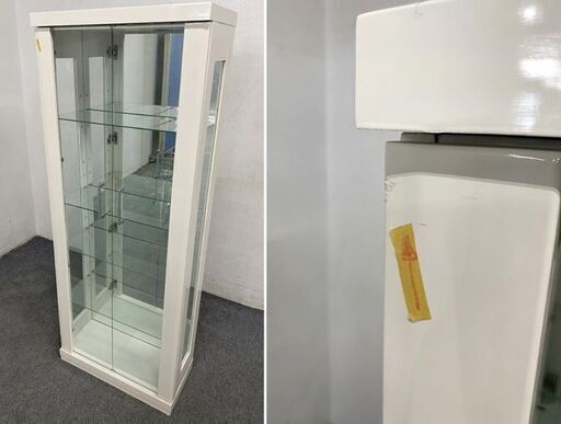 キャビネットのLEDライト付きコレクションボード 幅60 キュリオケース 
