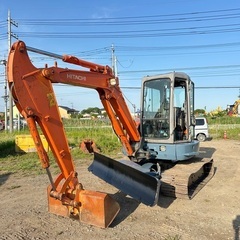 Hitachi ZX40U backhoe with movable blade. Multipurpose used