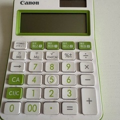 Canon 電卓　グリーン　LS-105WUC 緑　キャノン　10桁