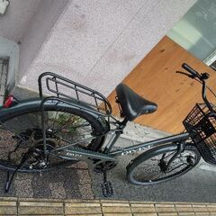 [DAINICHI] DIVINE(ディバイン)26吋 ノーパンク自転車 外装6段/LEDオート/モスグリーン