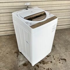 単身者向け 全自動洗濯機 6K 東芝 AW-6G8 2019年製 中古動作