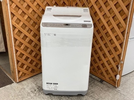 【愛品館江戸川店】保証充実　シャープ　2019年製　5.5kg全自動洗濯乾燥機　ES-TX5C-S