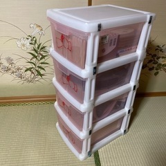 ピンク4段カラーBOX