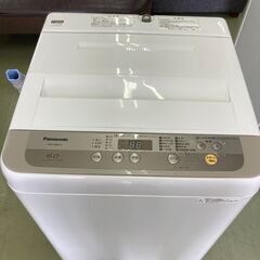 【リサイクルショップ　ピカソ　小松原】★分解洗浄済み★パナソニック 6kg 全自動洗濯機 2018年製 NA-F60B11-N シャンパン★3839★