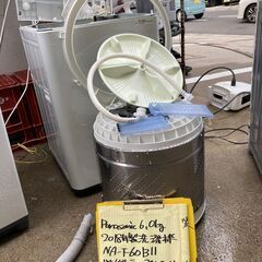 【リサイクルショップ　ピカソ　小松原】★分解洗浄済み★パナソニック 6kg 全自動洗濯機 2018年製 NA-F60B11-N シャンパン★3839★