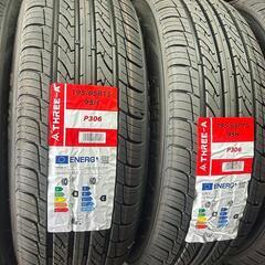 🌞195/65R15⭐工賃込み！新品未使用！プリウス、ノア、ヴォクシー、エスクァイア、アイシス、アリオン、ウィッシュ、オーパ、オーリス、カローラスポーツ、カローラツーリング、カローラフィールダー、ストリーム、インテグラ、エディックス、ステップワゴン、セレナ、アクセラ、インプレッサ等に！THREE-A製サマータイヤ入荷しました🌞
