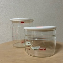新品未使用　iwaki 耐熱ガラス 密閉容器