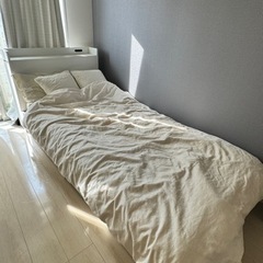【ネット決済】【超美品】家具 ベッド 収納付きシングルベッド
