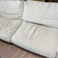 【より値引しました！】無印良品・3シーター・フェザー・ポケットコイル・ソファ 