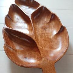木製　チーク　無垢材　大皿