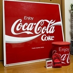 【ネット決済】コカ・コーラ 看板 おまけ付き