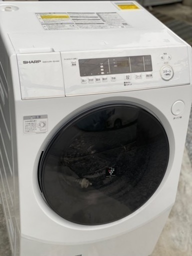 送料・設置込み可　ドラム式洗濯乾燥機　10kg/6kg SHARP 2023年