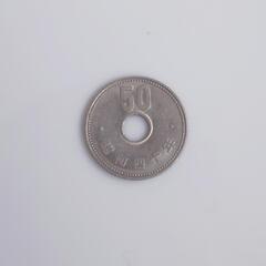 旧50円玉昭和40年　穴ずれ　エラーコイン　古銭　　