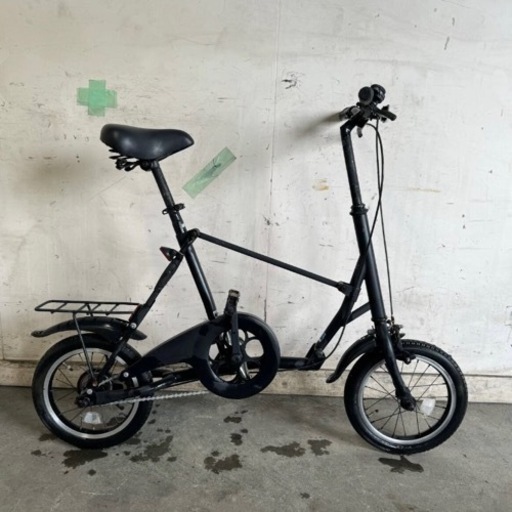 340★岐阜発　△GOGOBIKE/ゴーゴーバイク/折りたたみ自転車/小径自転車△14インチ/ピクニカ風/走行確認/破損有り/現状品　R6.4/8★