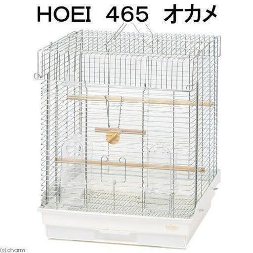 鳥かご　ＨＯＥＩ　４６５オカメ　ホワイトマルカン 保温電球40W カバー付 ＋ ミニマルサーモセット