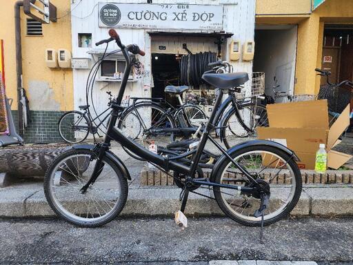 折りたたみ自転車　２０インチ　6変速　黒　配達可能