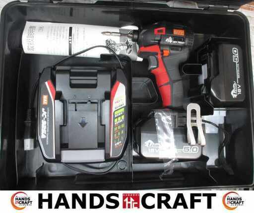 MAX PJ-1D153R 18V 5.0Ah バッテリー×2 充電器 インパクトドライバ 中古品 美品 【ハンズクラフト宜野湾店】