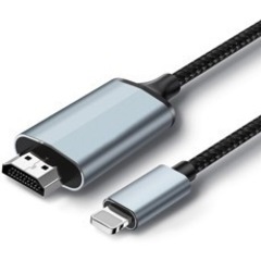 Amazon1568円　iPhone HDMI変換ケーブル2m