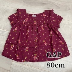 【美品】GAP 80cm ブラウス シャツ 女の子