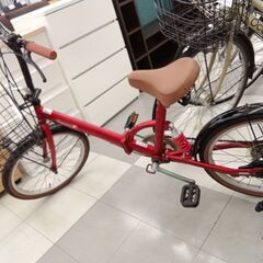 ☆ジモティ割あり☆ 自転車 20インチ アカ クリーニング済み TC455