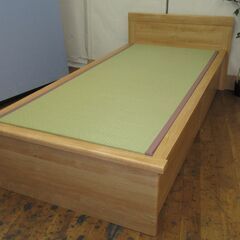 R470 シングルサイズ畳ベッド 引出し付き・収納付き、幅102cm Used・美  
