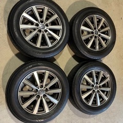 【中古タイヤ】ダンロップ、195/65R15、ホイール付き4本セ...