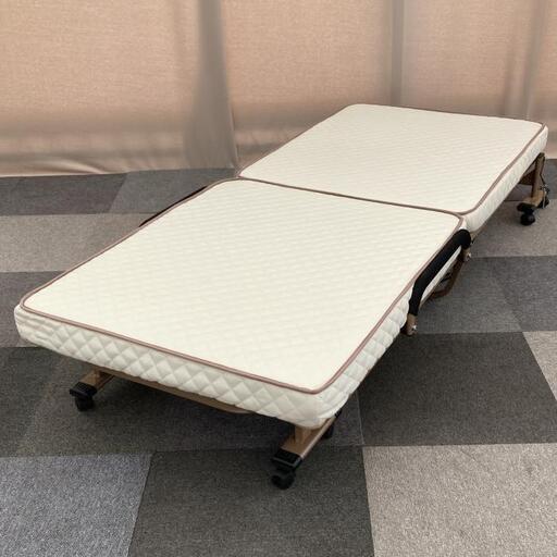 ≪引取り限定≫低反発入り折りたたみベッド 定価約3万円  80000289