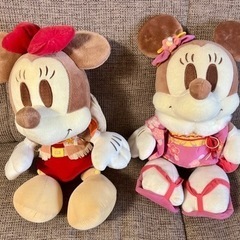 ミッキー　ミニー　ぬいぐるみ