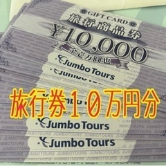 １０万円分の旅行券✈️
