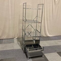 ≪引取り限定≫ ステンレス大型ハイワゴン 定価約4万5千円 80000329