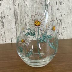韓国 花柄 レトロ グラス